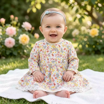 Newborn Baby Delightful Cotton Frock by ASC