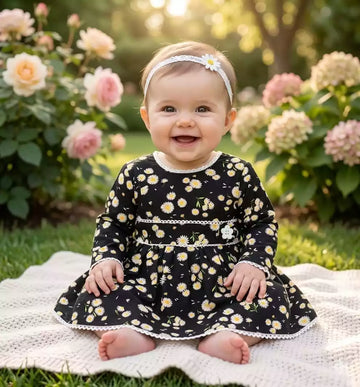 Newborn Baby Pretty Cotton Frock by ASC