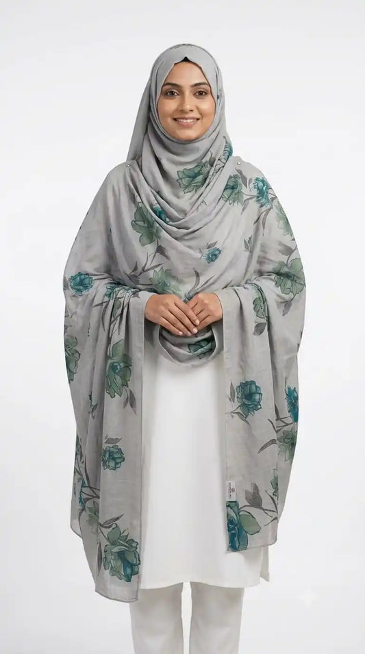 Mulmul Cotton Casual Dupatta - Soft Printed Chunni 2.25 m (ND13)