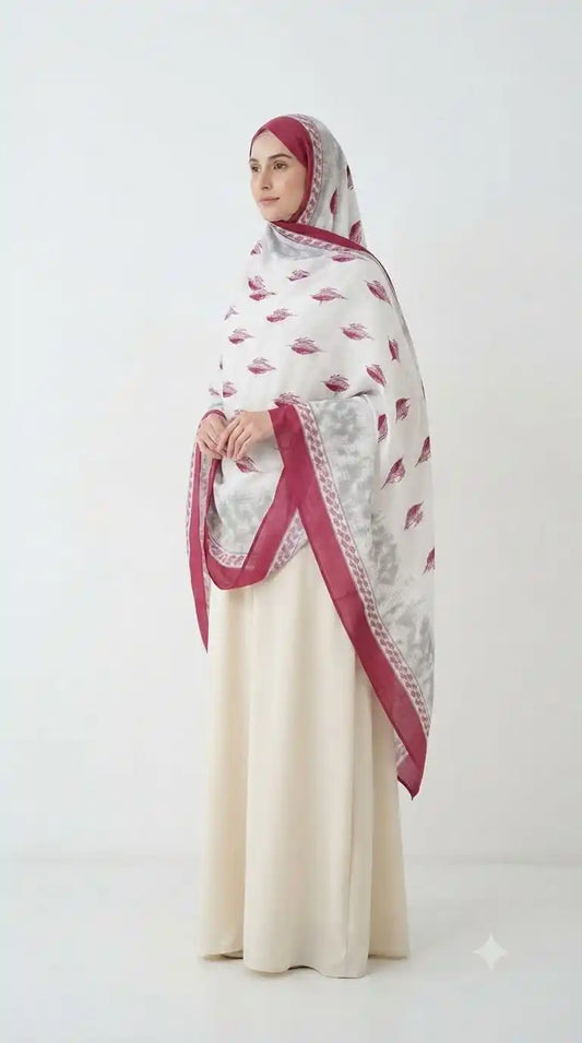Mulmul Cotton Chunni for Women - Feather-Light Dupatta 2.25 m (ND1-B)