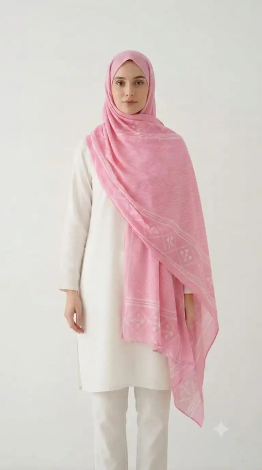 Namaazi Mal Cotton Dupatta - Light Full Coverage Wrap (ND32-B)