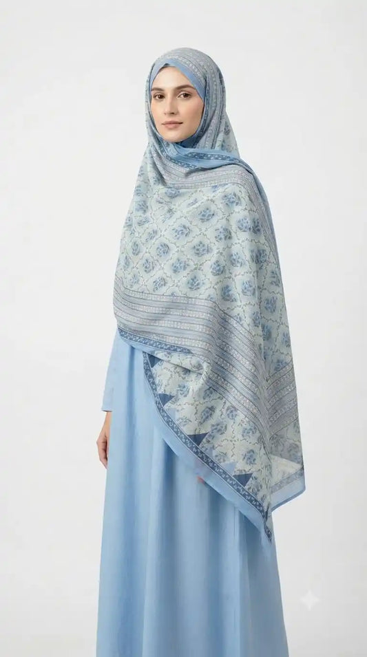 Mulmul Namaazi Dupatta for Women - Soft Cotton Chunni (ND43)