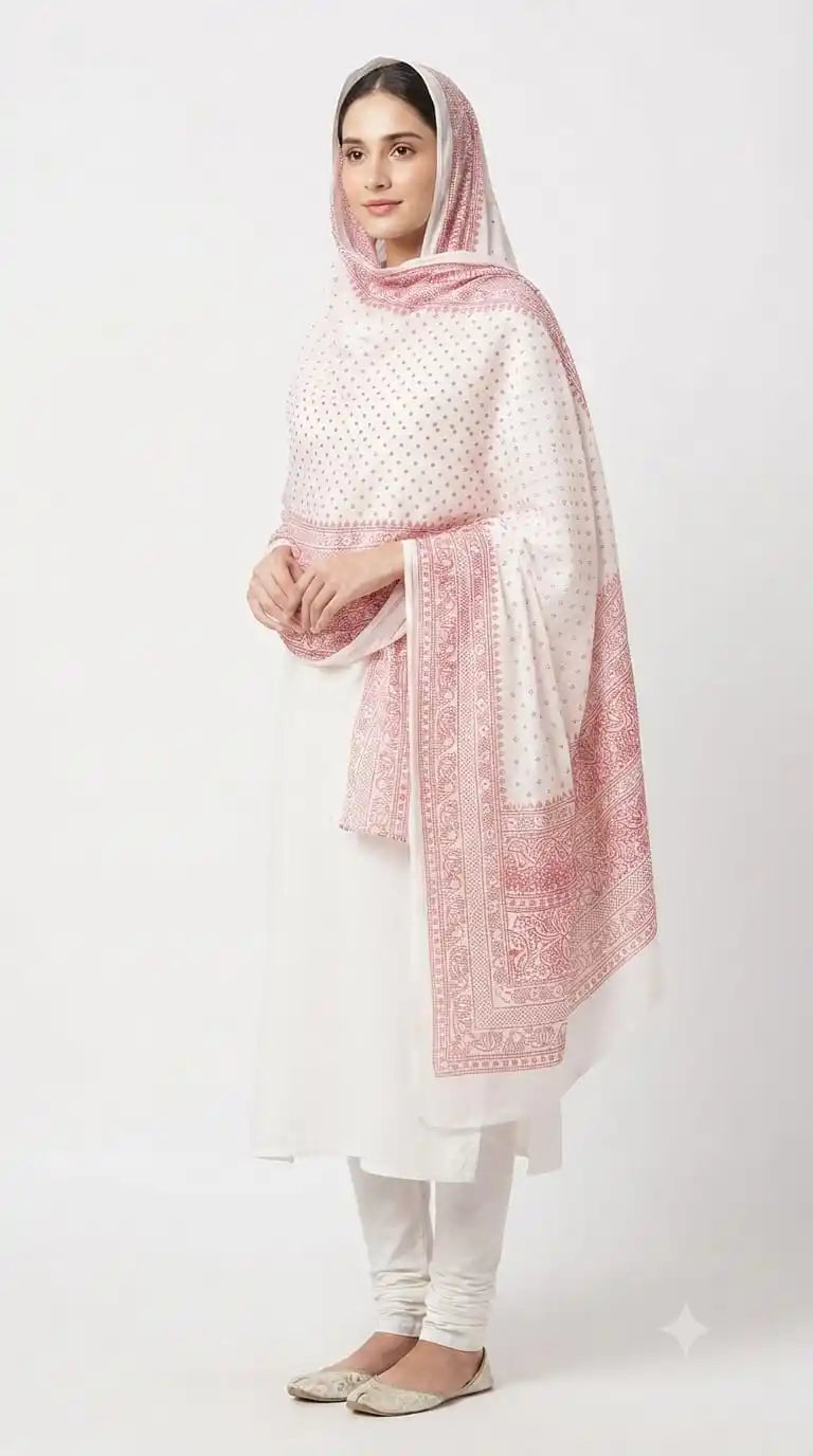 ASC Soft Namaazi Printed Mulmul Cotton Dupatta 2.25 Meter