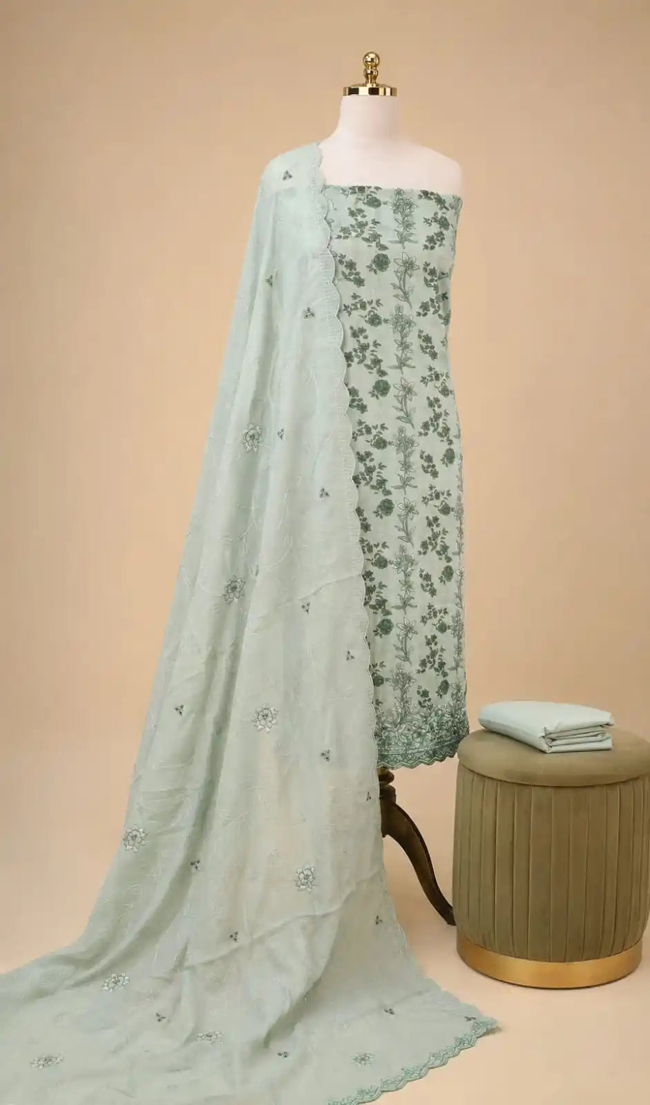 Pakistani Cotton Unstitched Suit Material By ASC