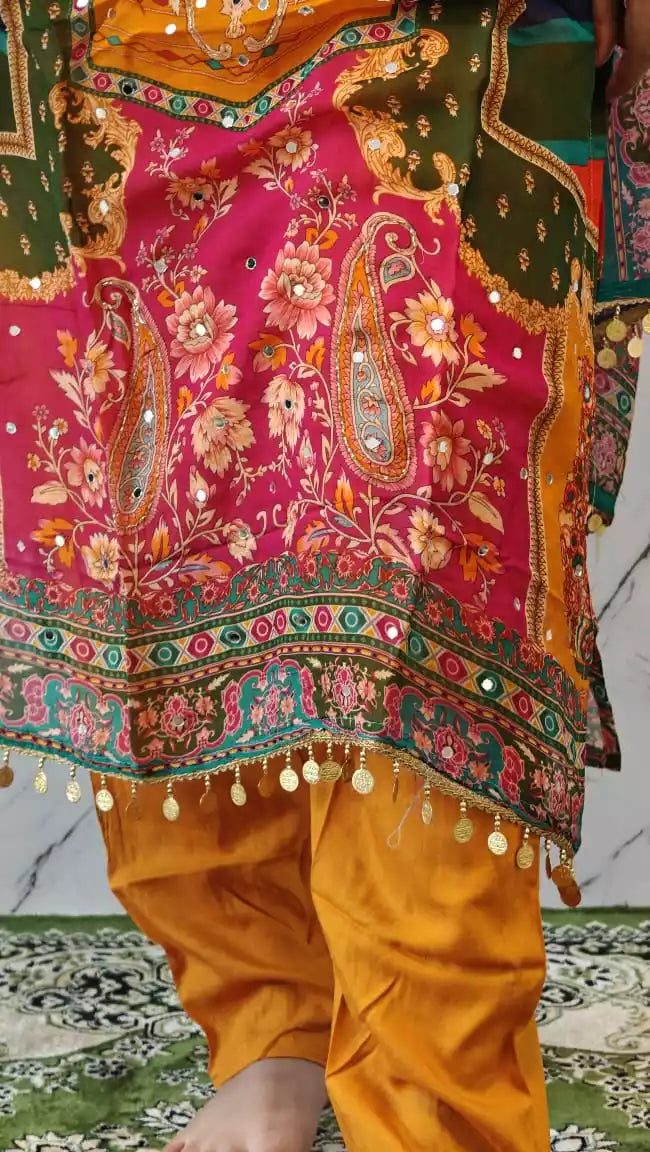Readymade Organza With Lining Pakistani Embroidered Suit With Pure Dupatta