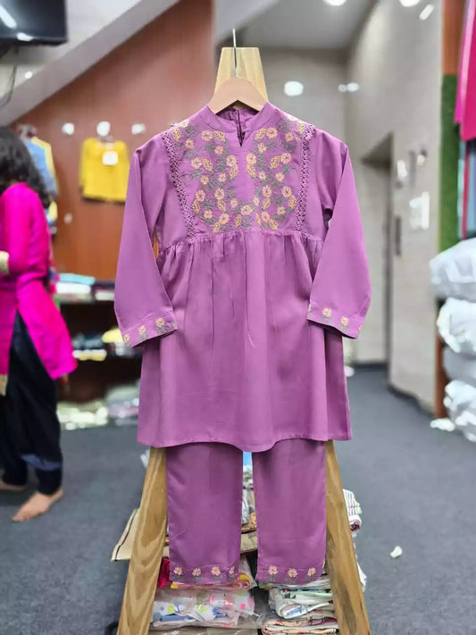 Girls Rayon Tunic Cord Set ✨