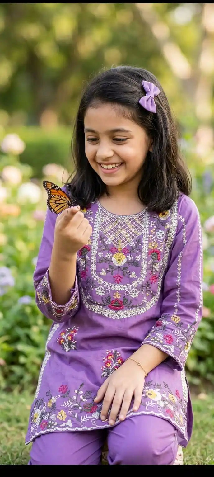 GIRLS PREMIUM RAYON EMBROIDERED COLLECTION ✨