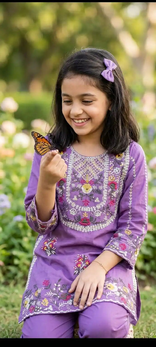 GIRLS PREMIUM RAYON EMBROIDERED COLLECTION ✨