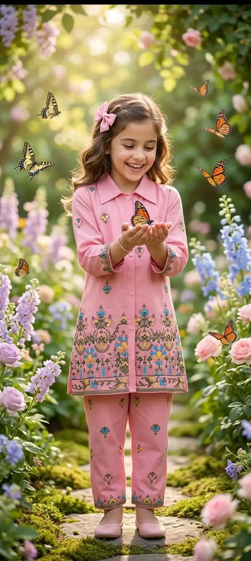 Girls Premium Rayon Embroidered Set by ASC