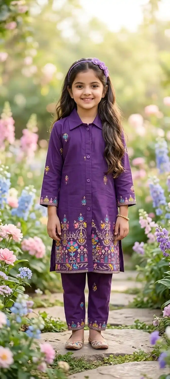 GIRLS PREMIUM RAYON EMBROIDERED COLLECTION ✨