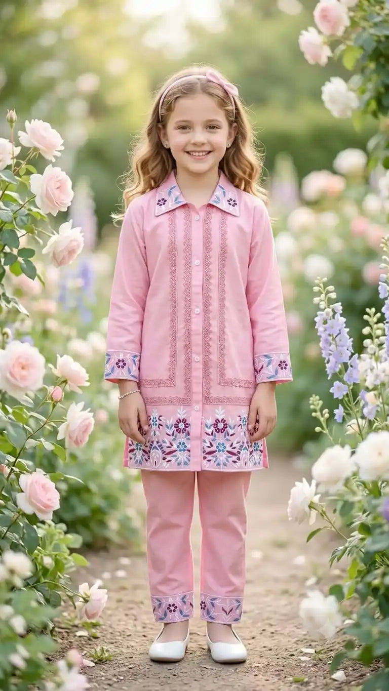 GIRLS PREMIUM RAYON EMBROIDERED COLLECTION ✨