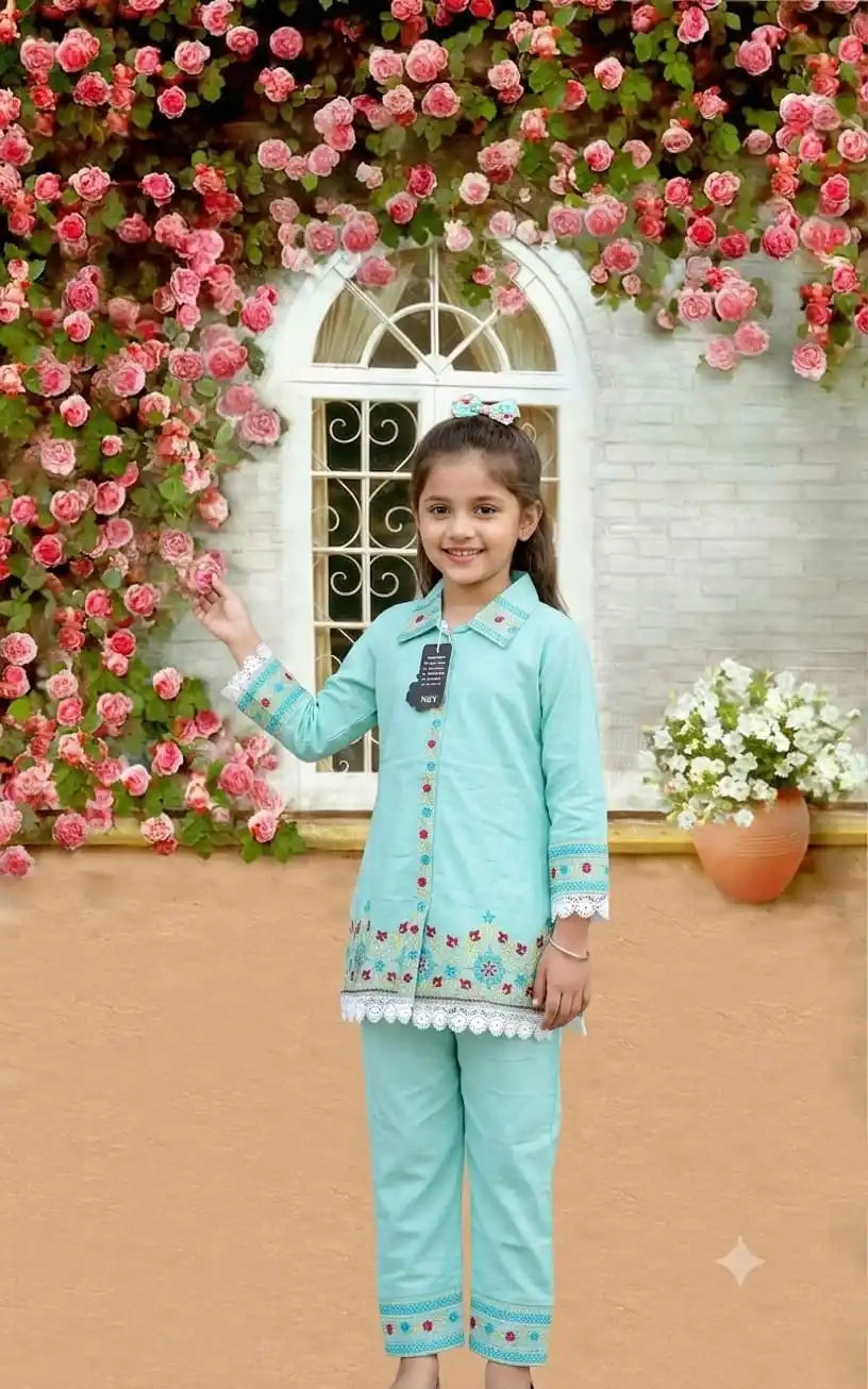 GIRLS PREMIUM RAYON EMBROIDERED COLLECTION ✨