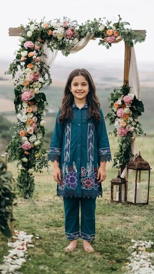 GIRLS PREMIUM RAYON EMBROIDERED COLLECTION ✨