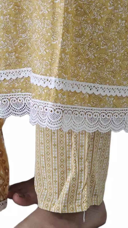 Readymade Crochet Lace Suit