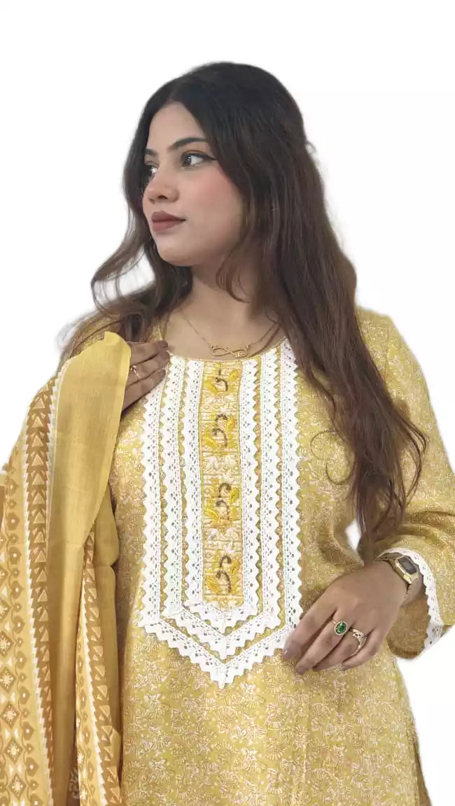 Readymade Crochet Lace Suit