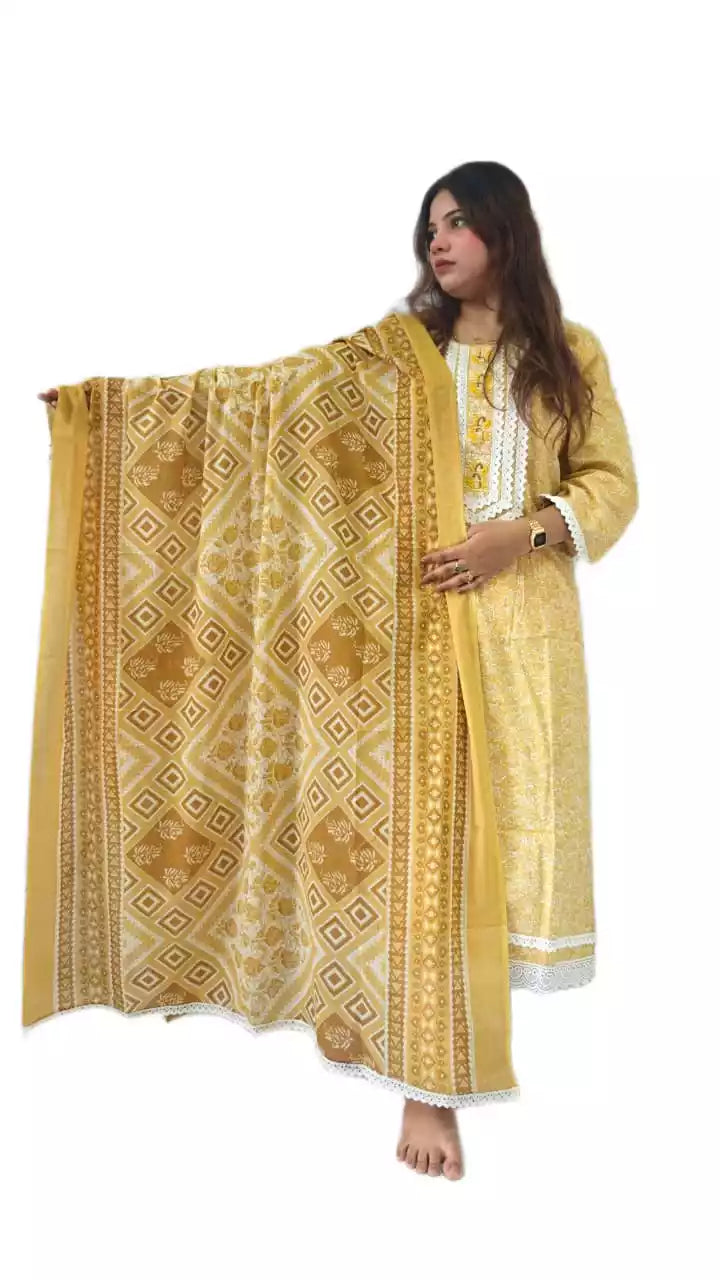Readymade Crochet Lace Suit