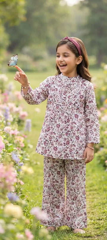 Kids Wear Printed Lightweight Rayon Cord-Set By ASC