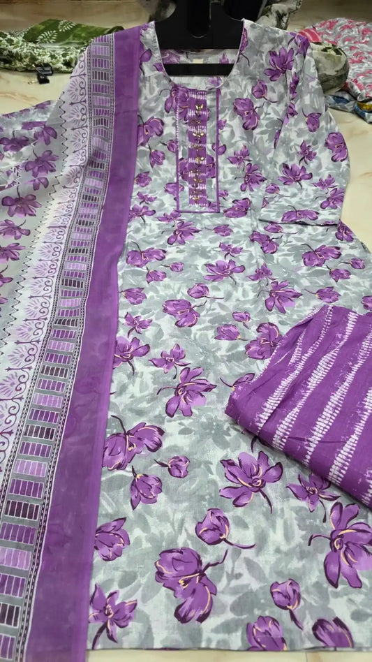 Premium Jaipuri Readymade Soft Cotton Suit With Dupatta Cotton & Cotton Pant