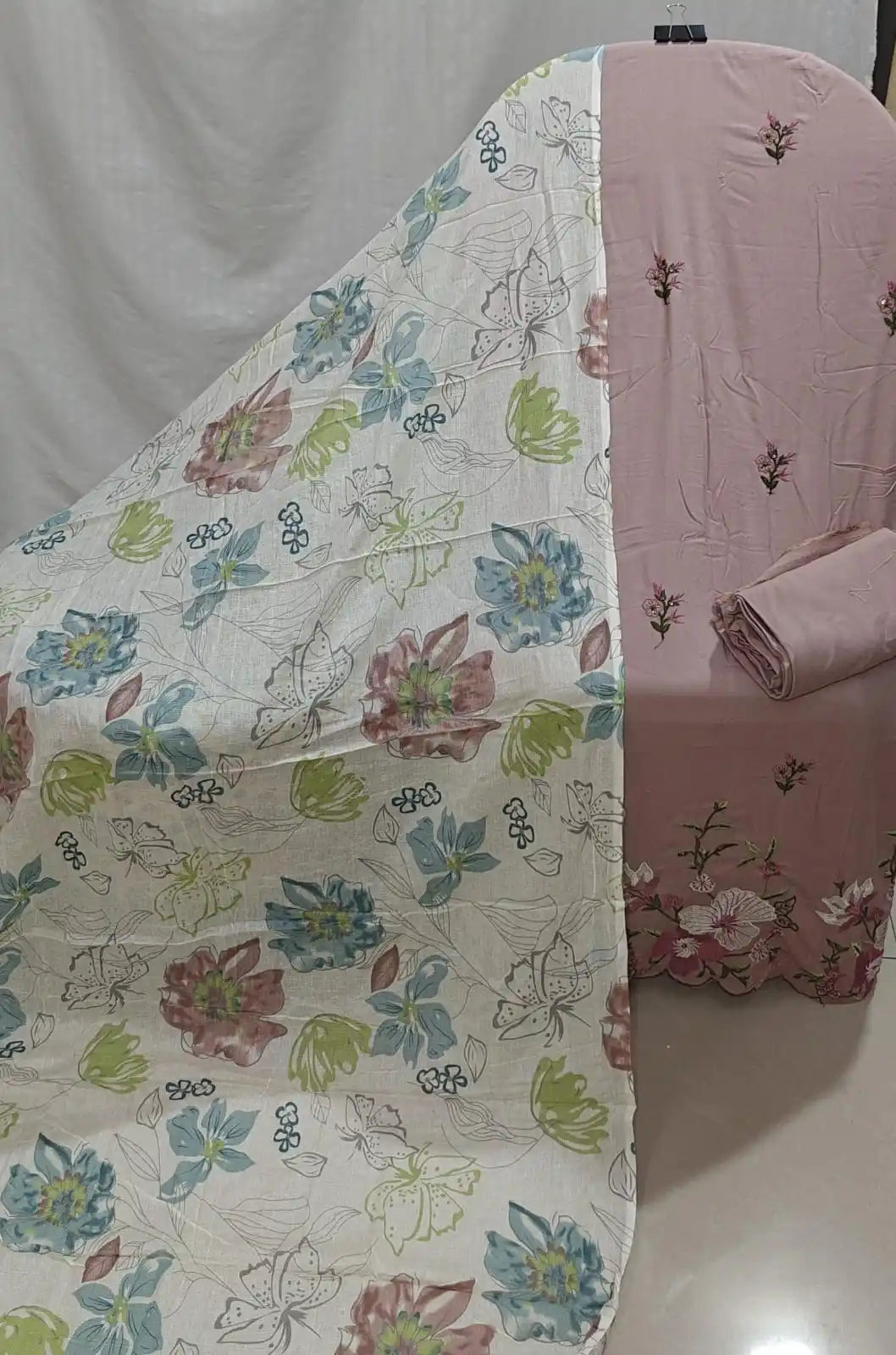Embroidered Rayon Dress Material By ASC