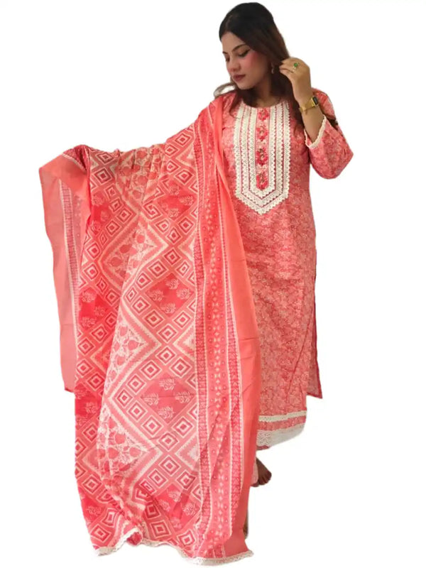 Readymade crochet lace suit