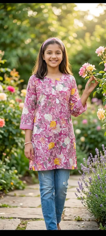Printed Cotton Daily Wear Kurti by ASC