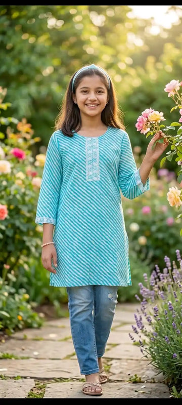 Floral Cotton Daily Wear Kurti by ASC