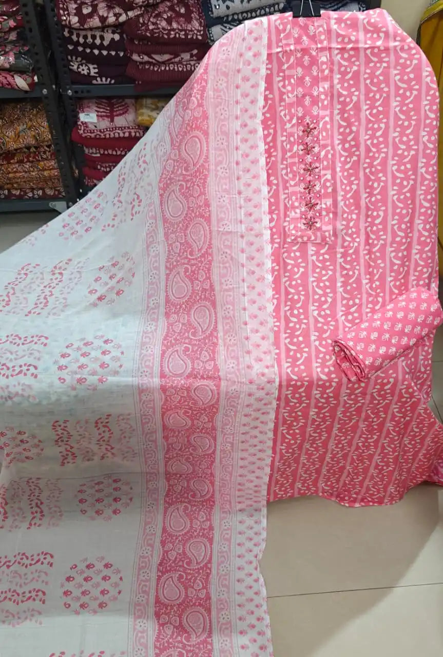 Blush Pink Neck Work Salwar Suit ASC Fashion Store