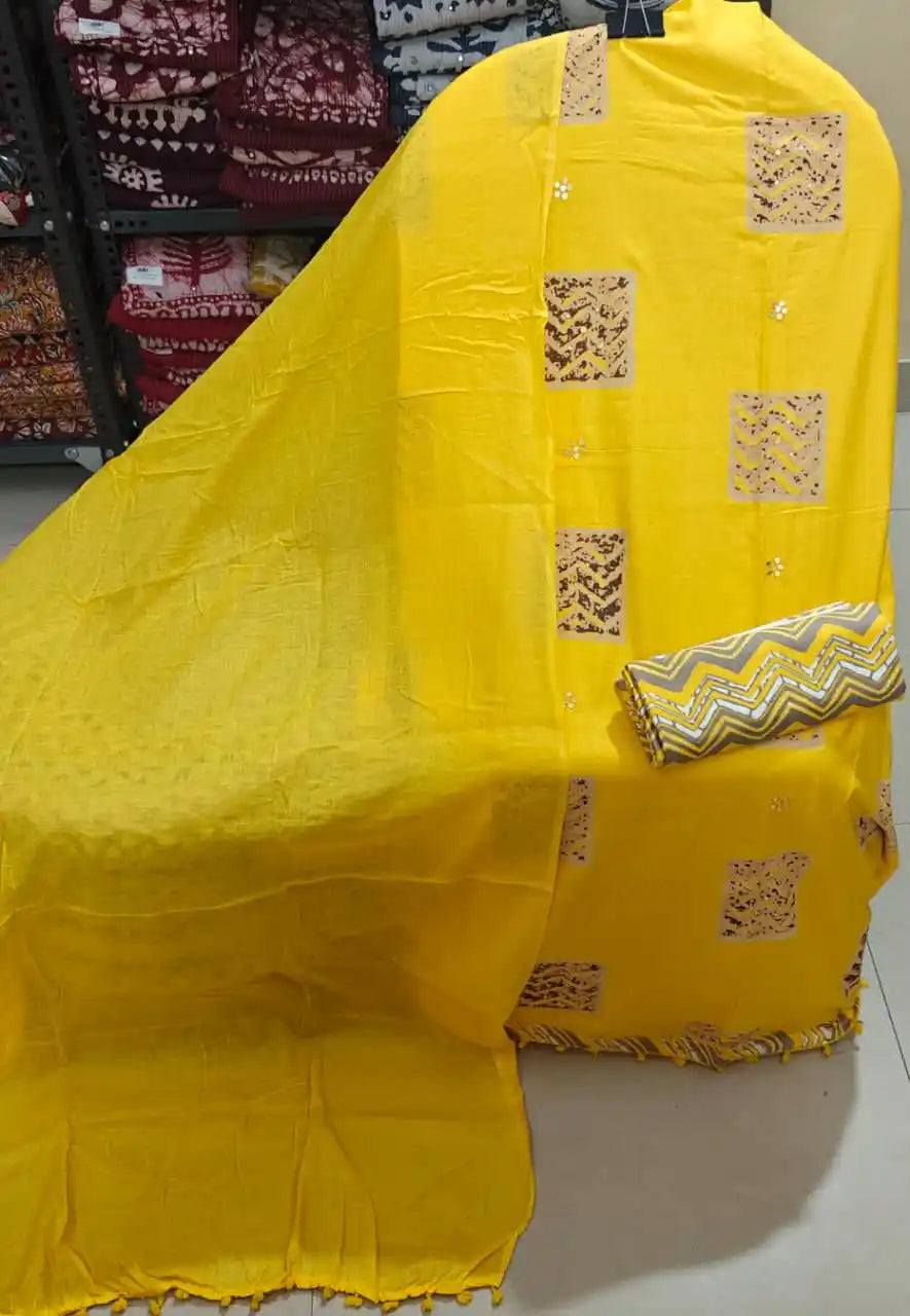 Mustard Yellow Geometric Suit ASC Fashion Store