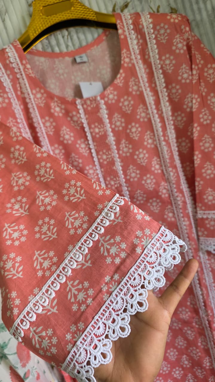 Jaipuri KARACHI Readymade Cotton Suit With Comfortable pant & Cotton Dupatta