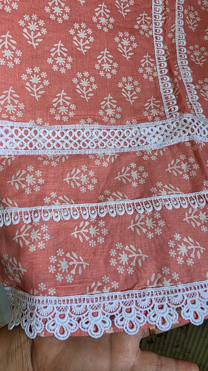 Jaipuri KARACHI Readymade Cotton Suit With Comfortable pant & Cotton Dupatta