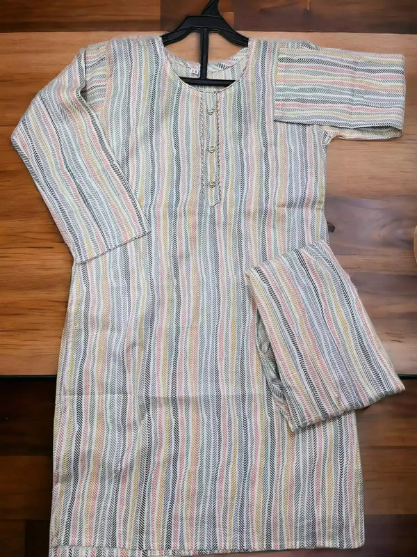 Kids Girls Cotton Soft Printed Cord-sets with Neck Tie & Cotton Pocket Pant