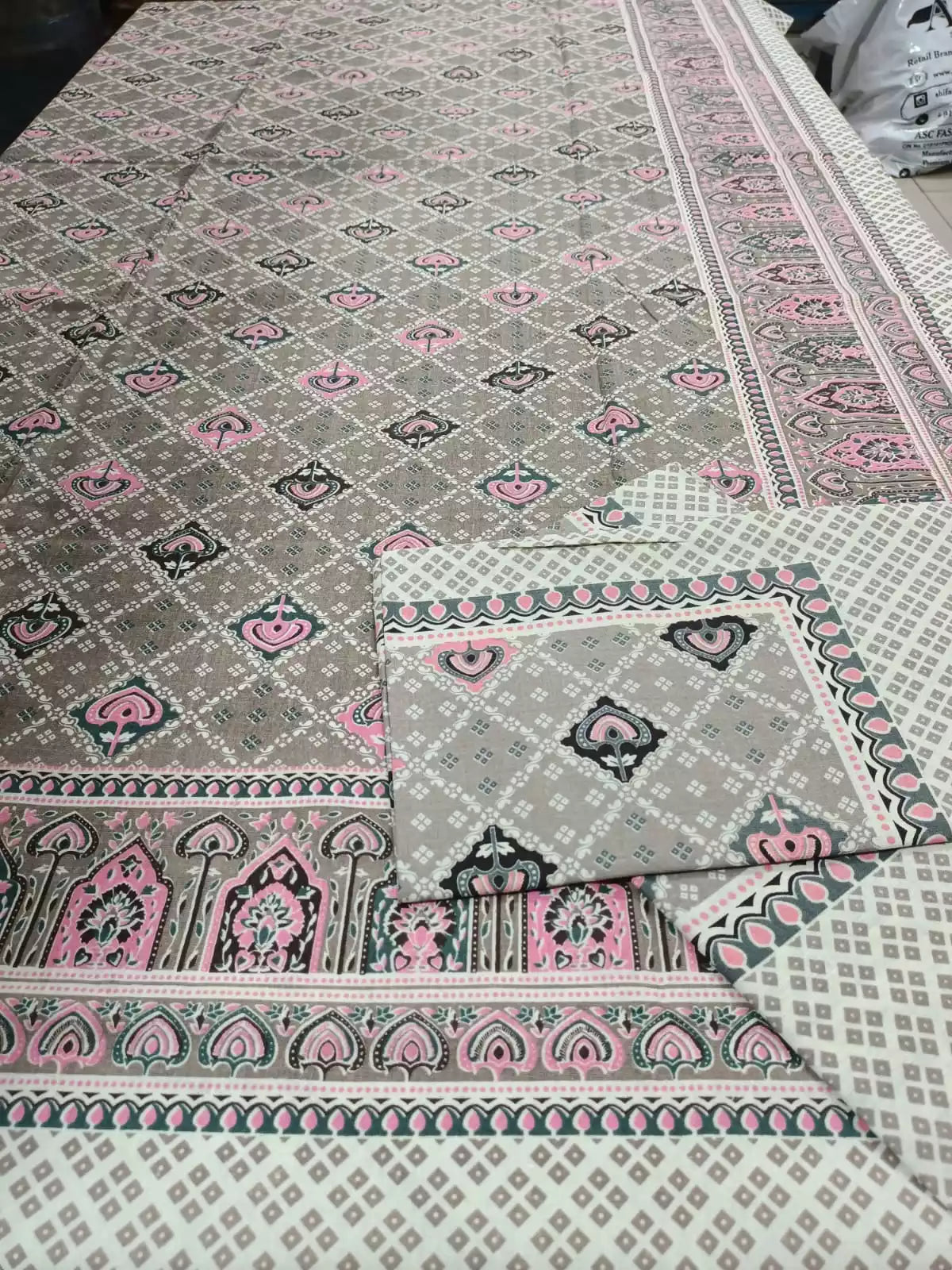 SINGLE BEDSHEETS WITH 2 PILLOW COVERS