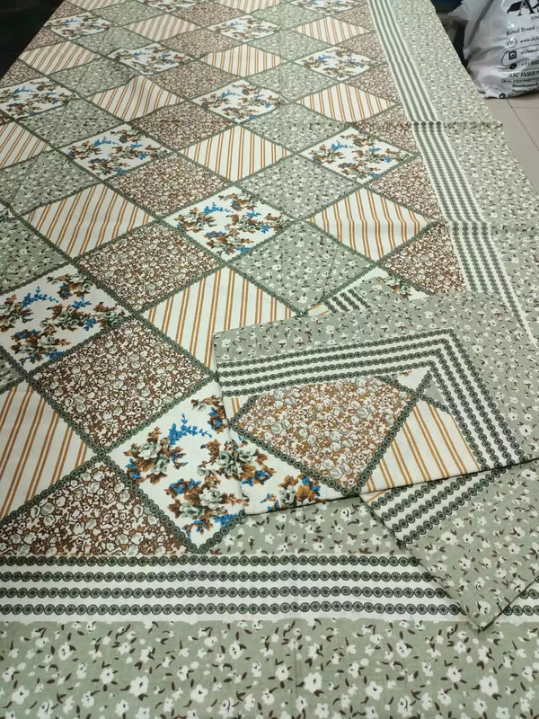 SINGLE BEDSHEETS WITH 2 PILLOW COVERS