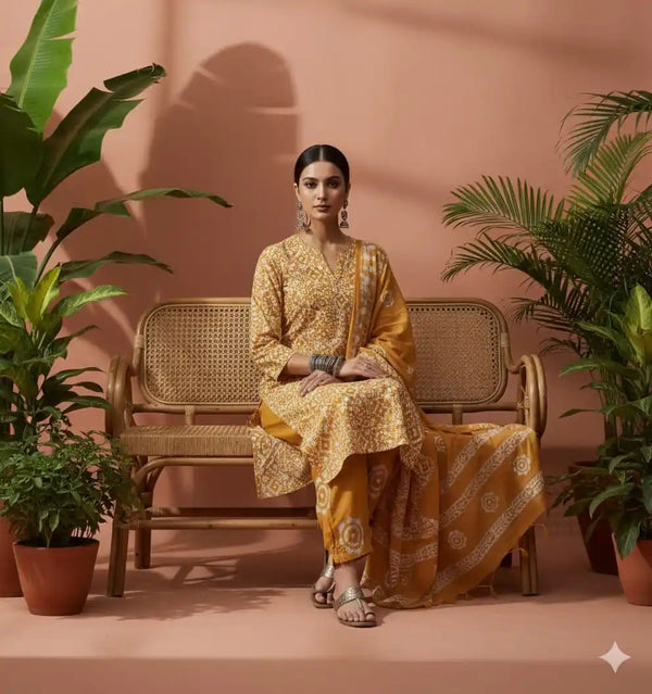 READYMADE COTTON BATIC SUIT, Cotton Batic Salwar, Mal Cotton Dual Tone Color Dupatta