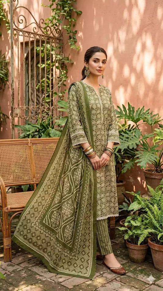 Jaipuri Readymade Premium Collection With Salwar, Cotton Dupatta