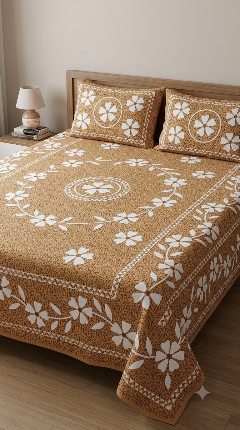 JAIPURI DOUBLE BEDSHEET (7x8 ft)