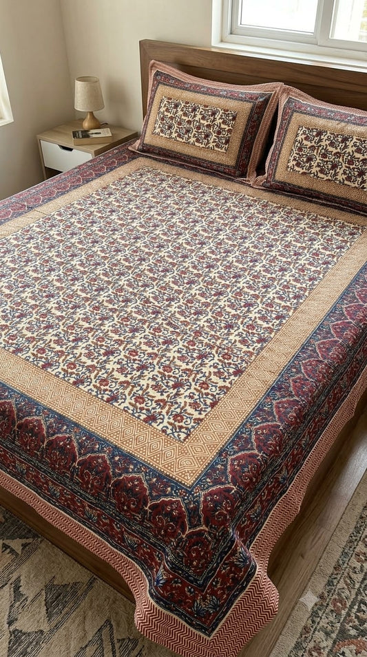 JAIPURI DOUBLE BEDSHEET (7x8 ft)