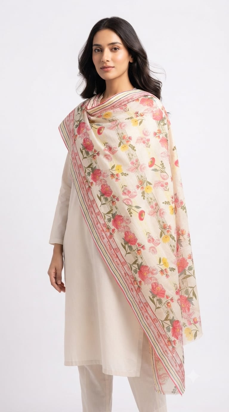 Mal Soft Cotton Namaazi Printed Dupatta