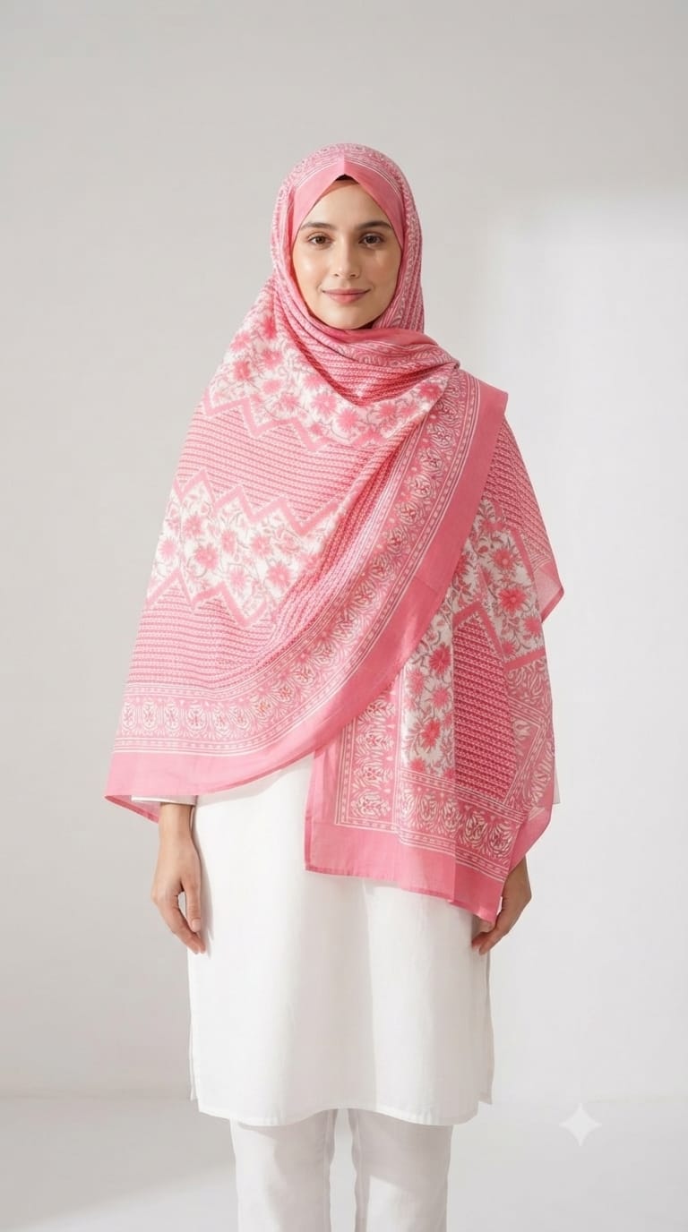 Mal Soft Cotton Namaazi Printed Dupatta