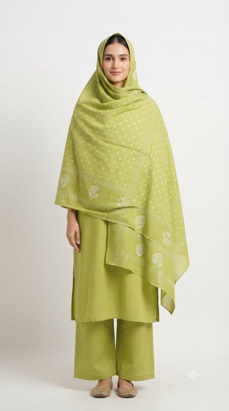 Mal Soft Cotton Namaazi Printed Dupatta