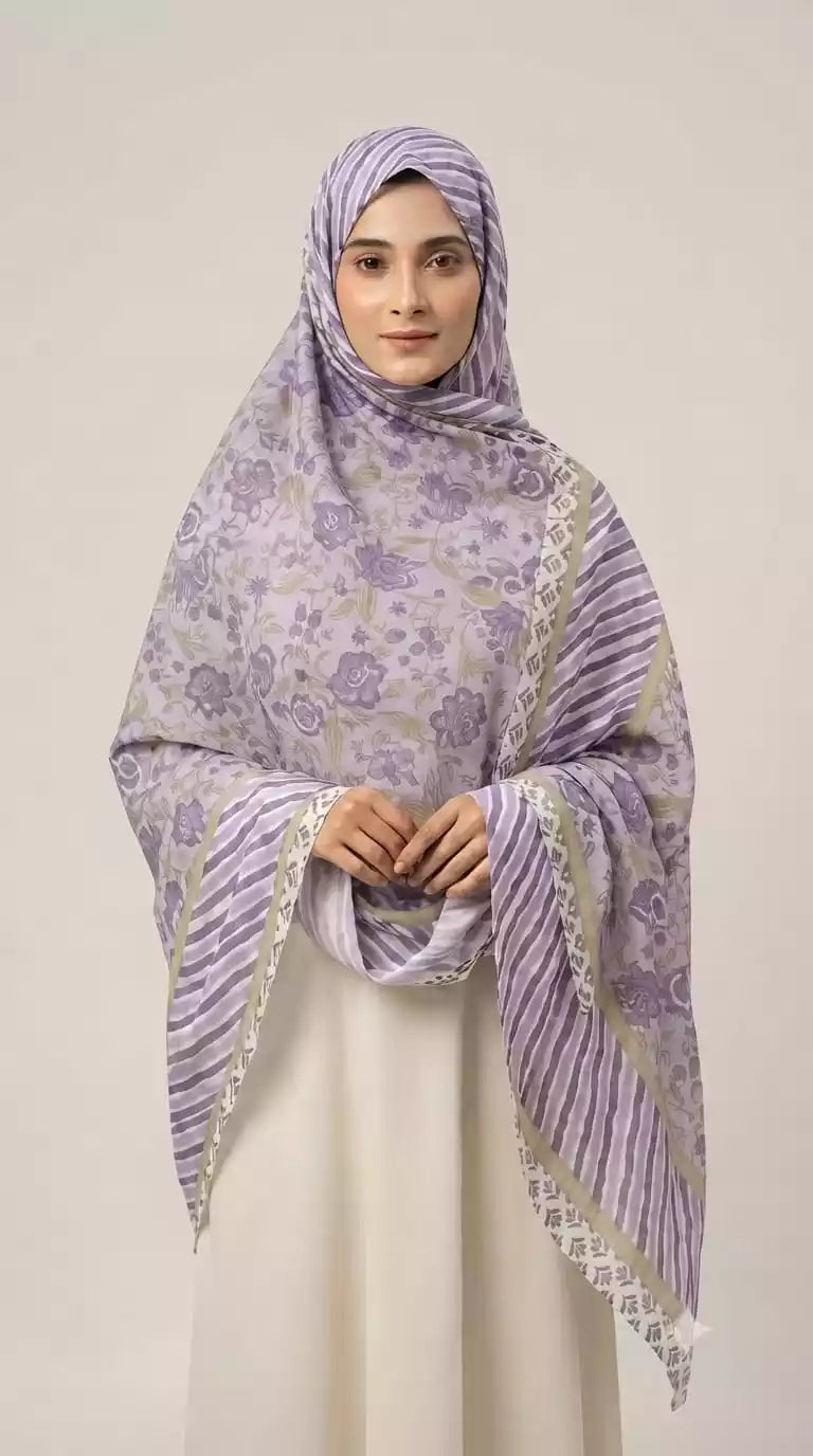 Mal Soft Cotton Ethnic Printed Namaazi Dupatta by ASC