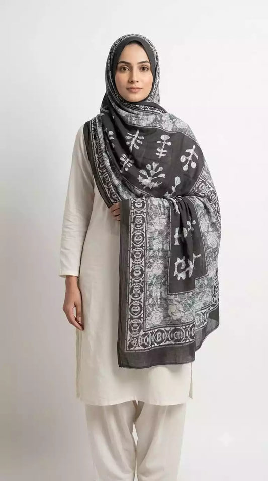 Mal Soft Cotton Ethnic Printed Namaazi Dupatta by ASC