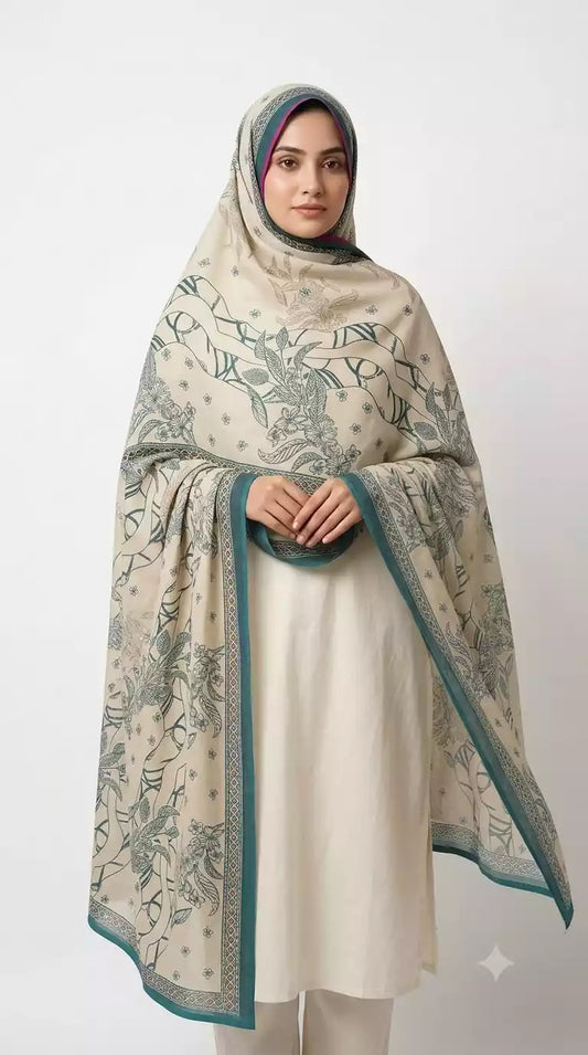 Mal Soft Cotton Ethnic Printed Namaazi Dupatta by ASC