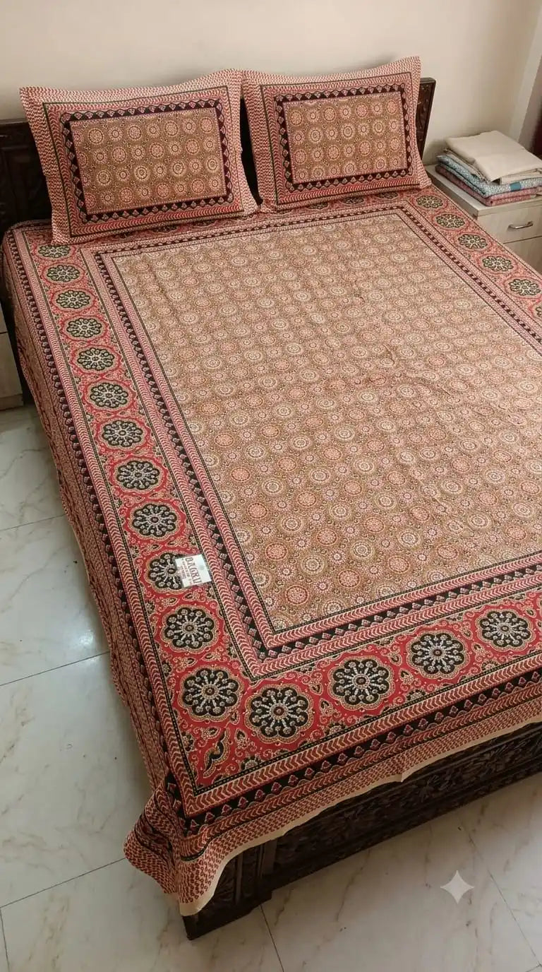 JAIPURI DOUBLE BEDSHEET (7x8 ft)