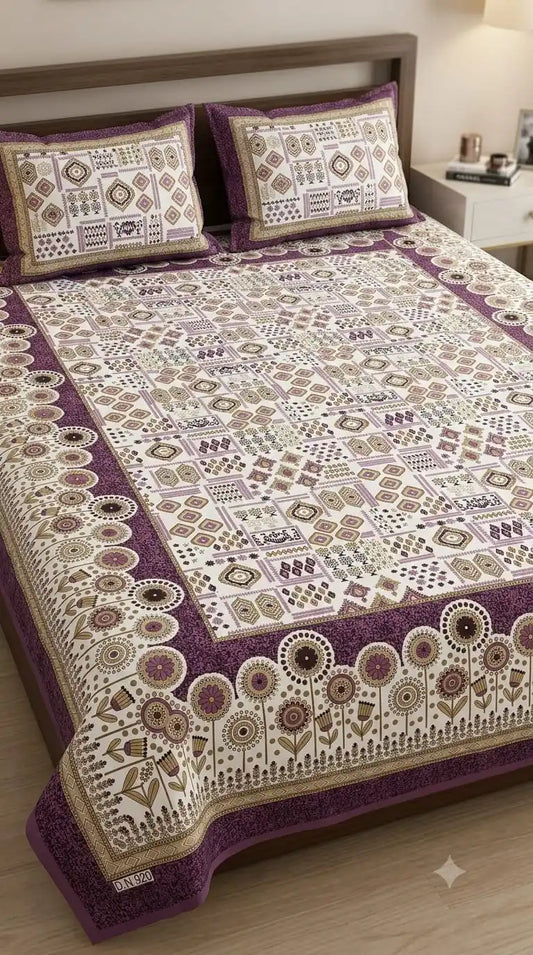 JAIPURI DOUBLE BEDSHEET (7x8 ft)
