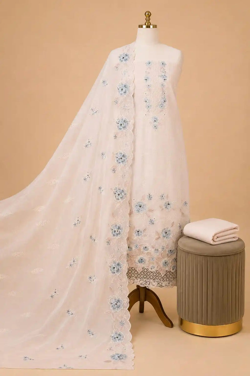 Non-Catalogue Pakistani Unstitched Cotton Suit