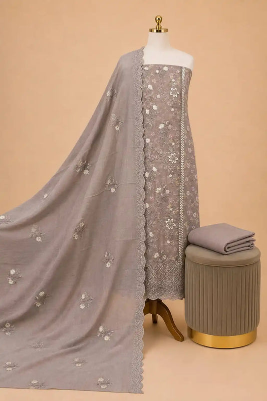Non-Catalogue Pakistani Unstitched Cotton Suit