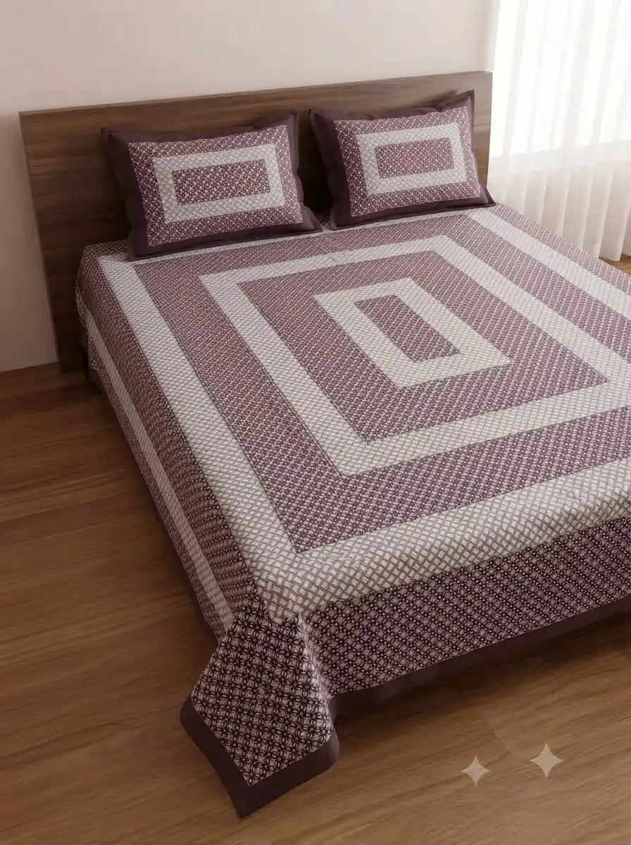 Jaipuri Double Bedsheet DB45 (7x8 ft)