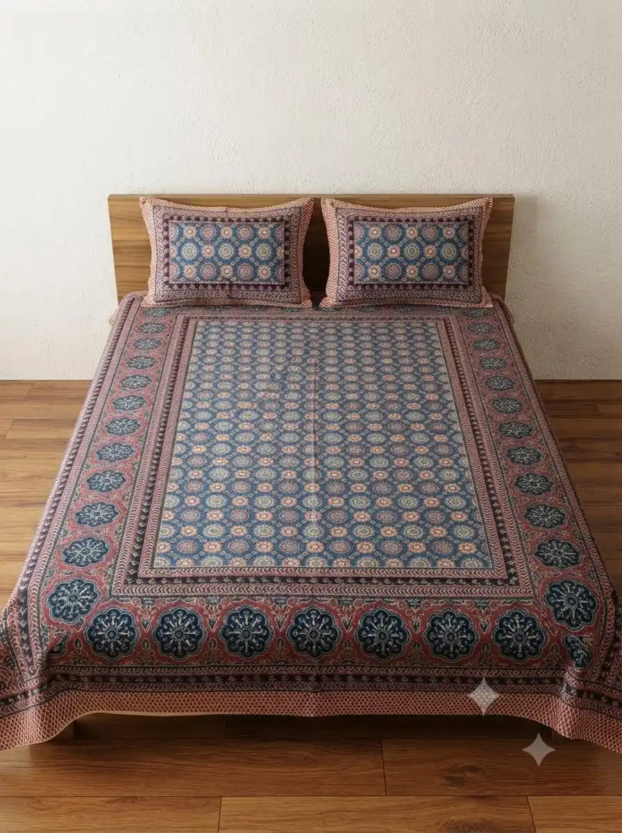 JAIPURI DOUBLE BEDSHEET (7x8 ft)