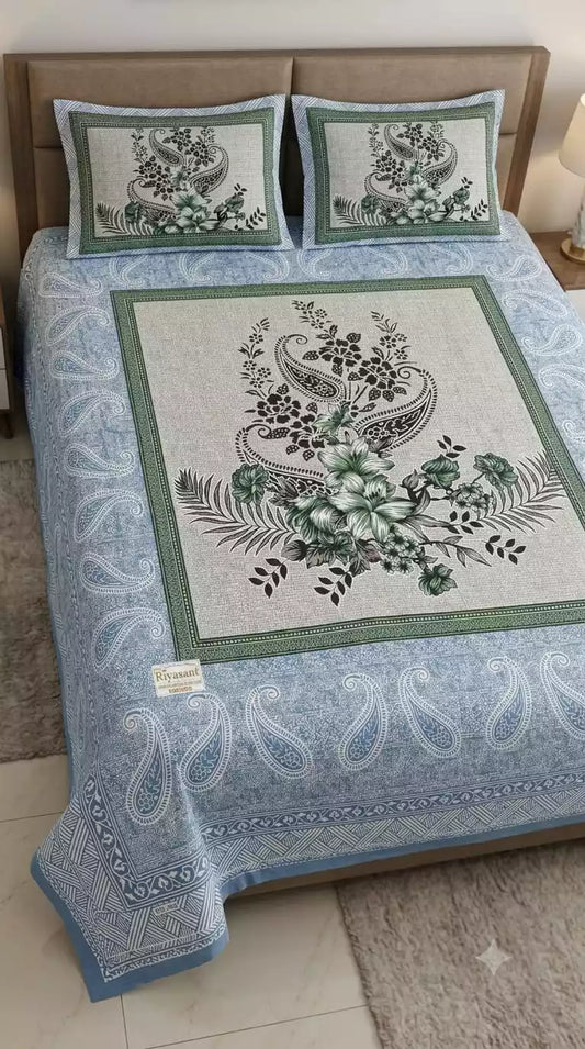 Jaipuri Double Bedsheet DB48 (7x8 ft)